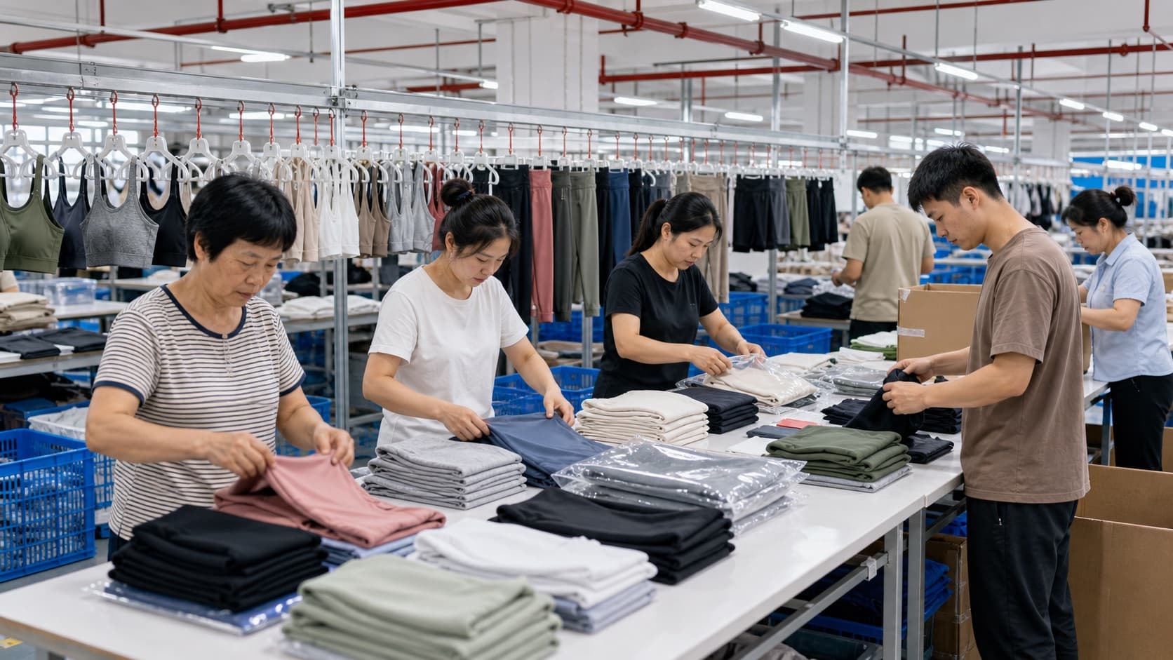 QC, packing, and shipment preparation