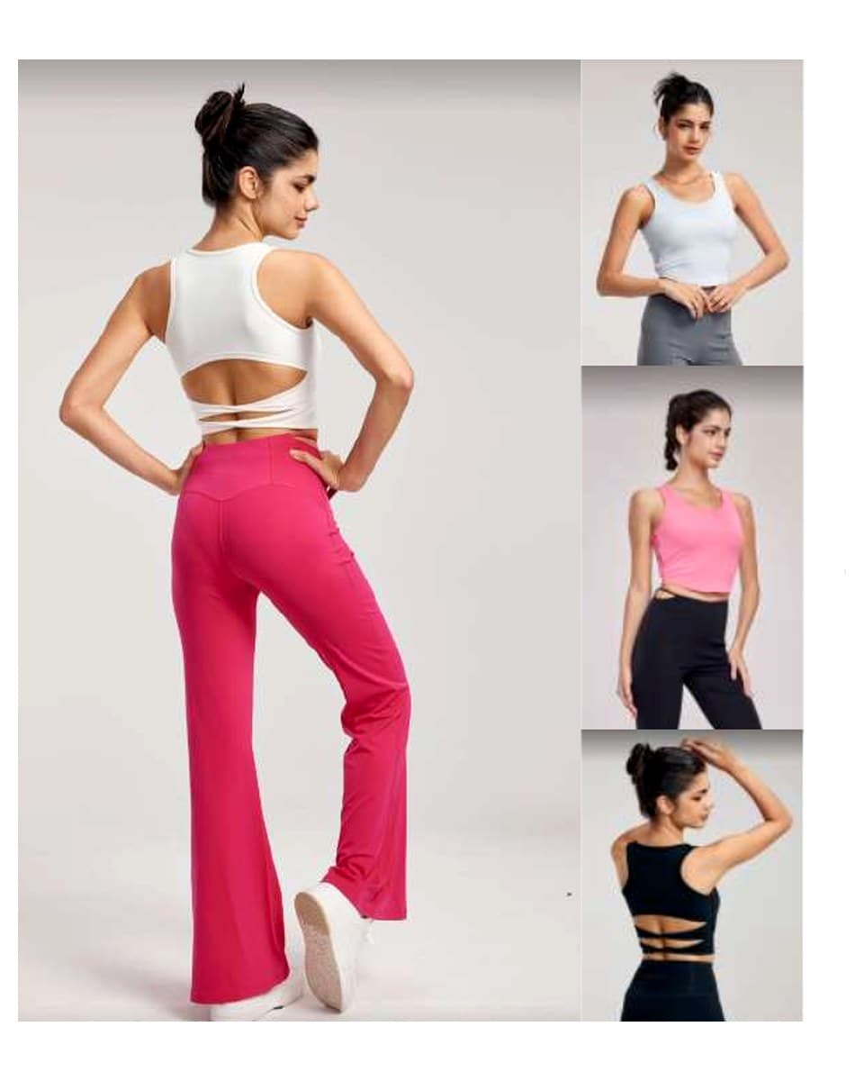 DWB115042 Cross-Knot Waist Bra Top