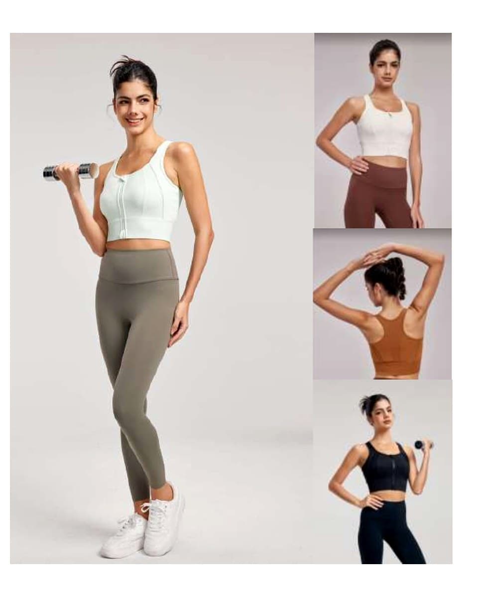 Zip-Front Functional Sports Bra