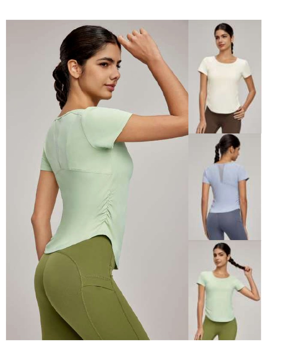 Custom yoga studio top sample for activewear buyers